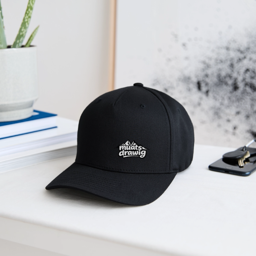 Flexfit Cap - muats drawig - Schwarz