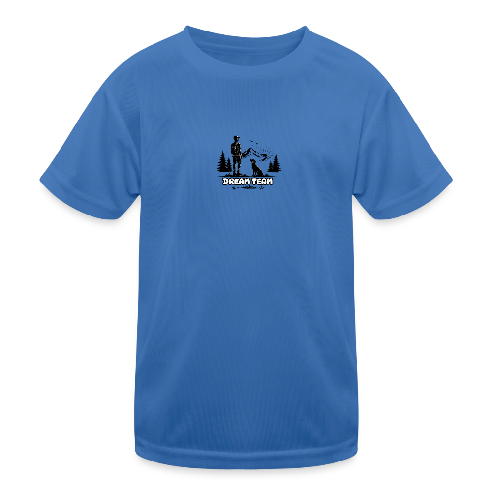 Kinder Funktions-T-Shirt Jungs - Dream Team - Königsblau