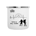 Wander-Tasse Zeit für ein Berg-Schattlie - Weiß