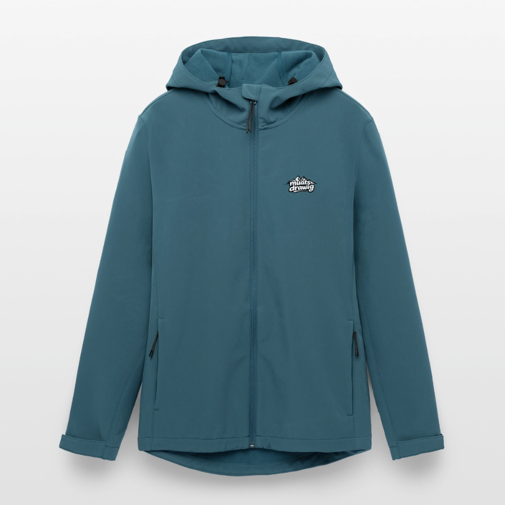 Frauen Recycelte Softshelljacke - muats drawig - Dunkles Petrol