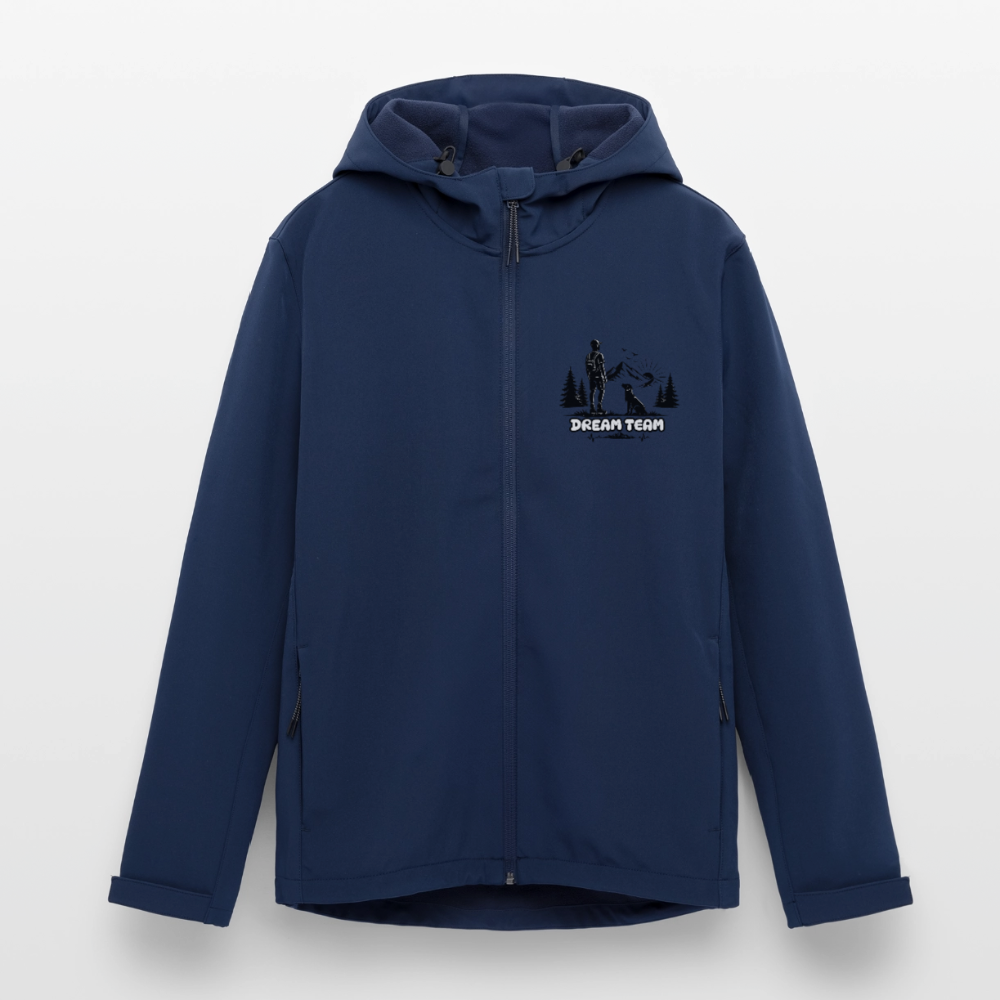 Recycelte Männer Softshell-Jacke - Dream Team - Navy