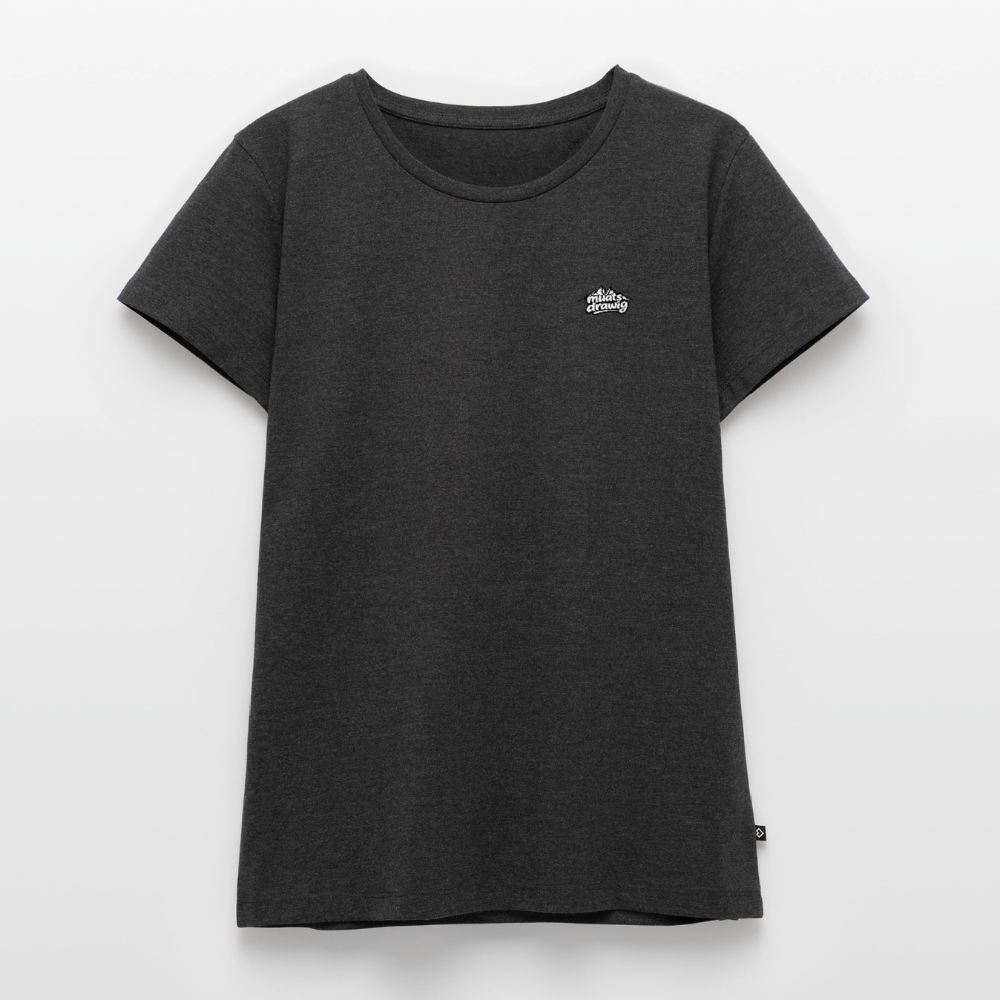 Frauen Premium T-Shirt - muats drawig - Anthrazit meliert