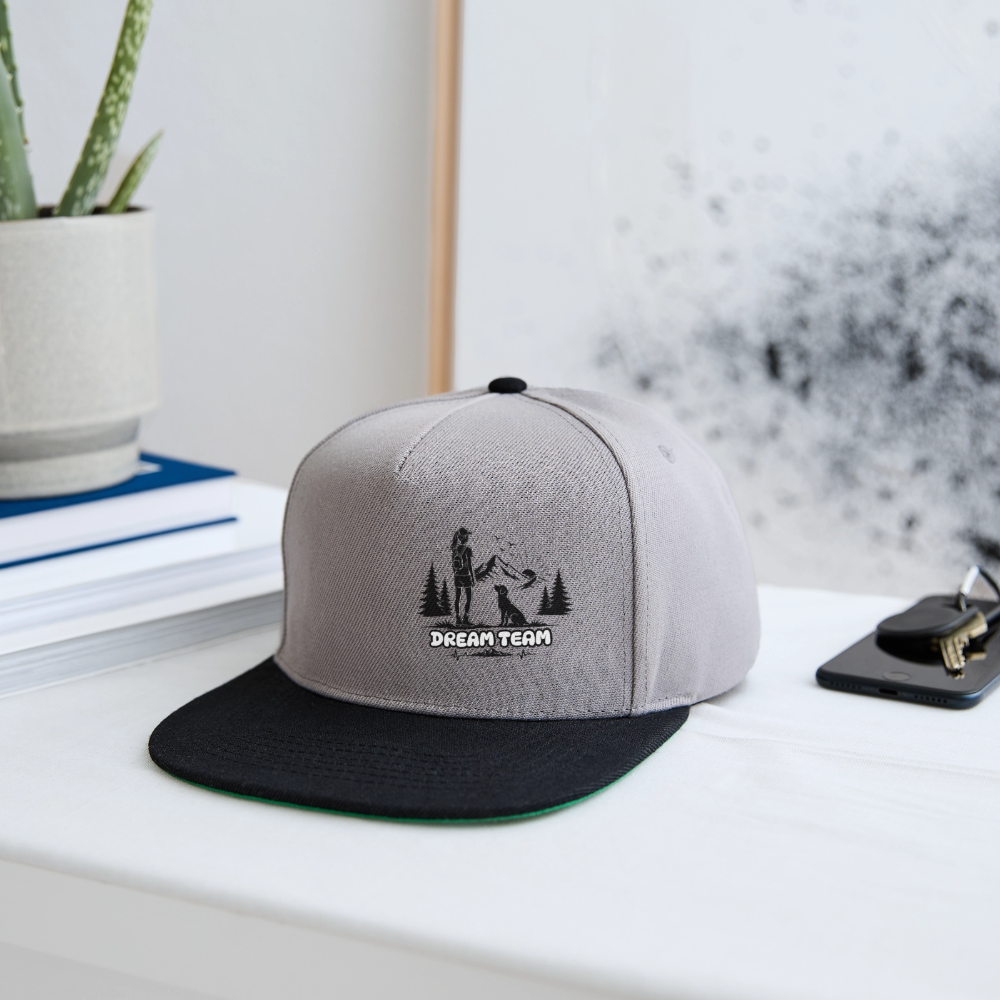 Frauen Snapback Cap Unisex - Dream Team - Graphit/Schwarz