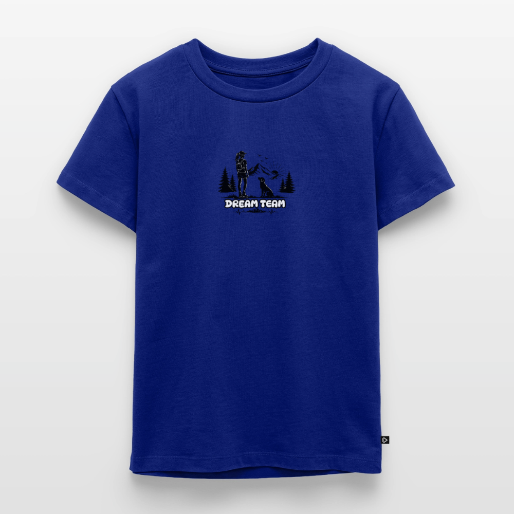Kinder Premium T-Shirt Mädchen - Dream Team - Royalblau