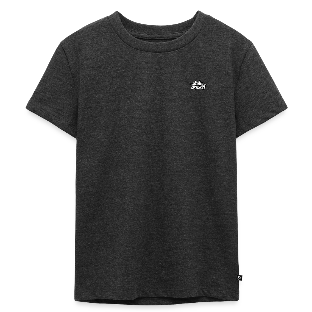 Kinder Premium T-Shirt - muats drawig - Anthrazit meliert