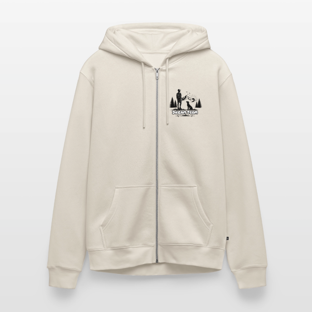 Männer Premium Kapuzenweste - Dream Team - Beige
