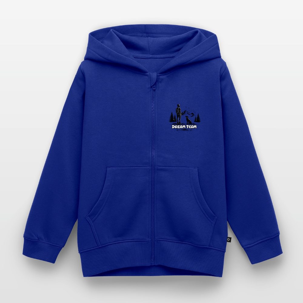 Kinder Premium Kapuzenweste Jungs - Dream Team - Royalblau