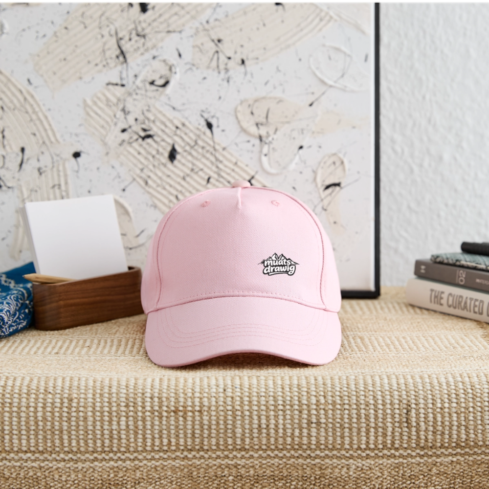 Kinder Bio Basecap - muats drawig - Hellrosa