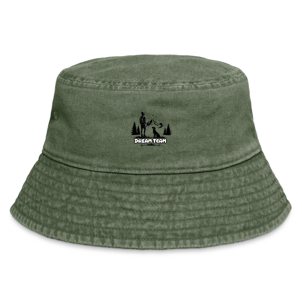 Männer Vintage Wander-Hut - Dream Team - Olivgrün vintage