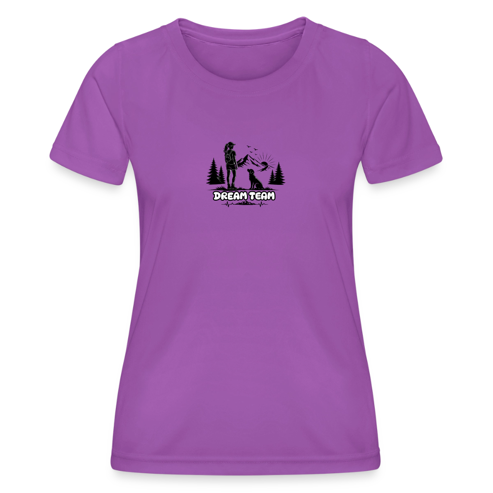 Frauen Funktions-T-Shirt - Dream Team - Violett