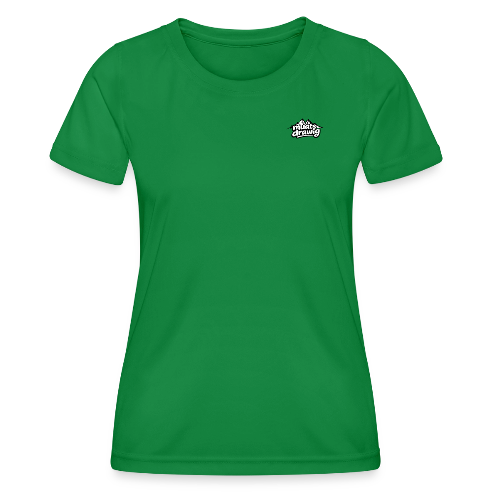 Funktions-T-Shirt Frauen - muats drawig - Kelly Green