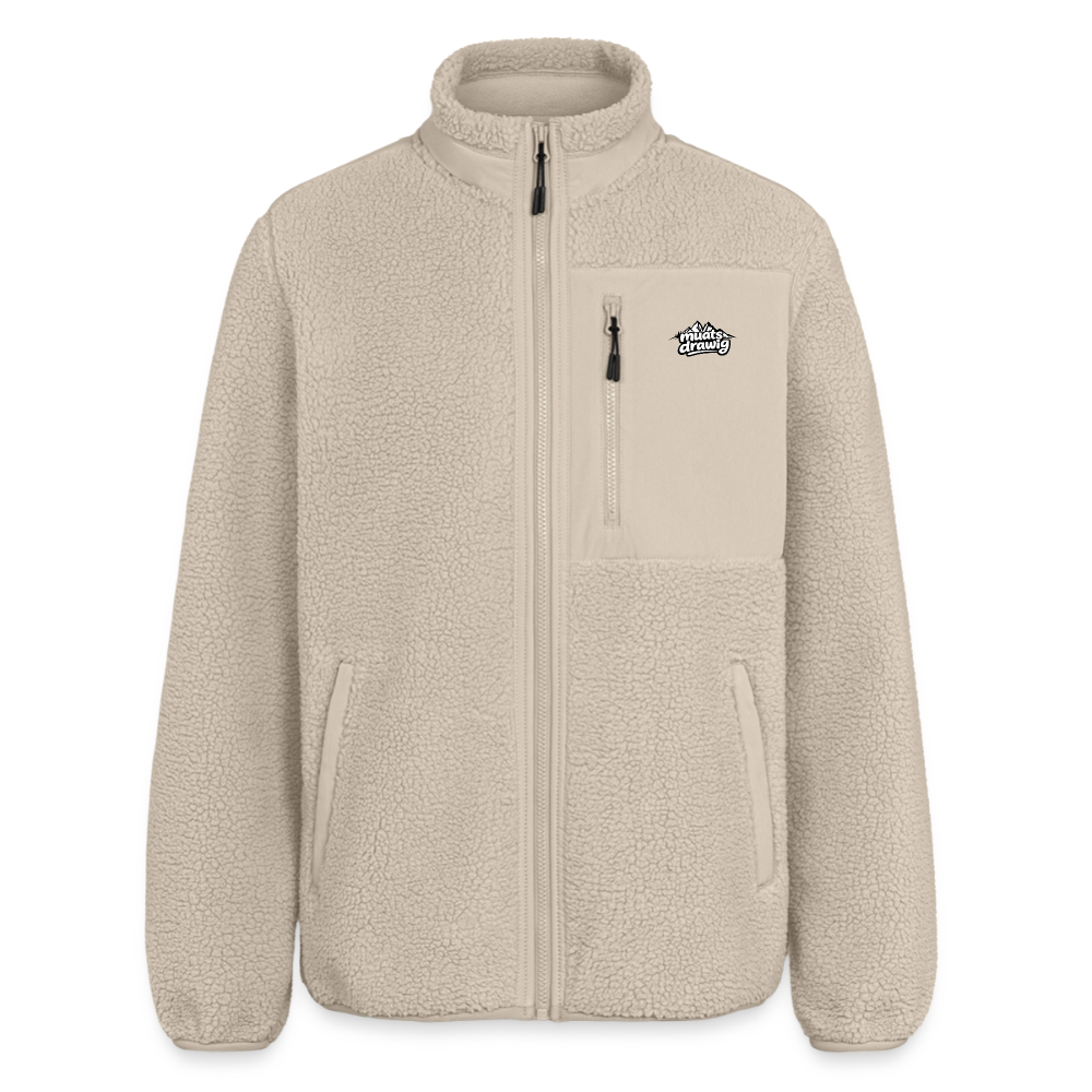 Relaxed Fit Unisex Sherpajacke - muats drawig - Beige