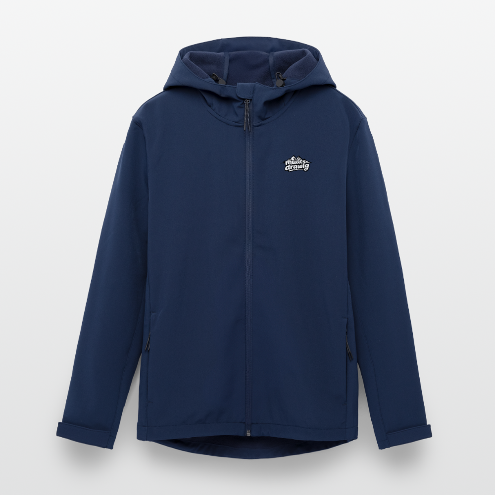 Recycelte Frauen Softshelljacke - muats drawig - Navy