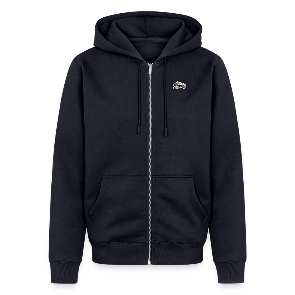 Männer Premium Kapuzenweste - muats drawig - Navy