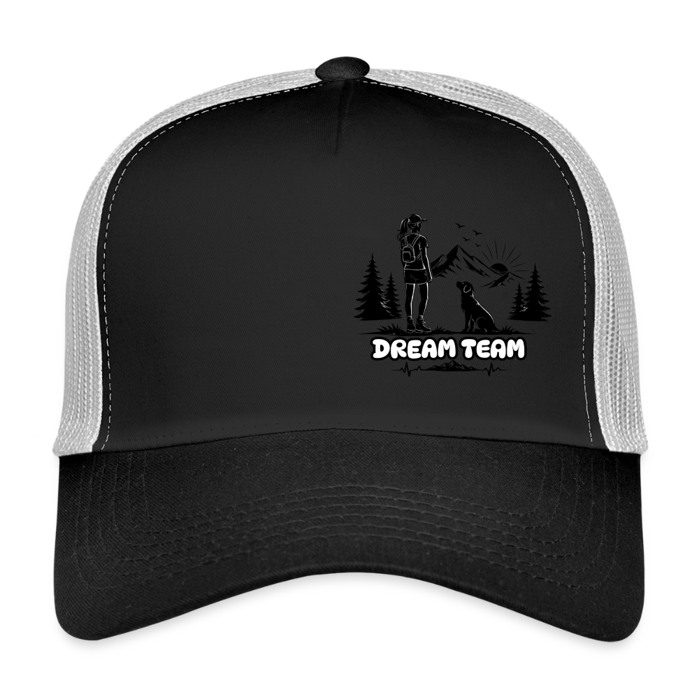 Frauen Trucker Cap Unisex - Dream Team - Schwarz/Steingrau