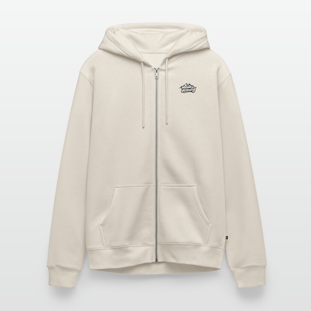 Männer Premium Kapuzenweste - muats drawig - Beige