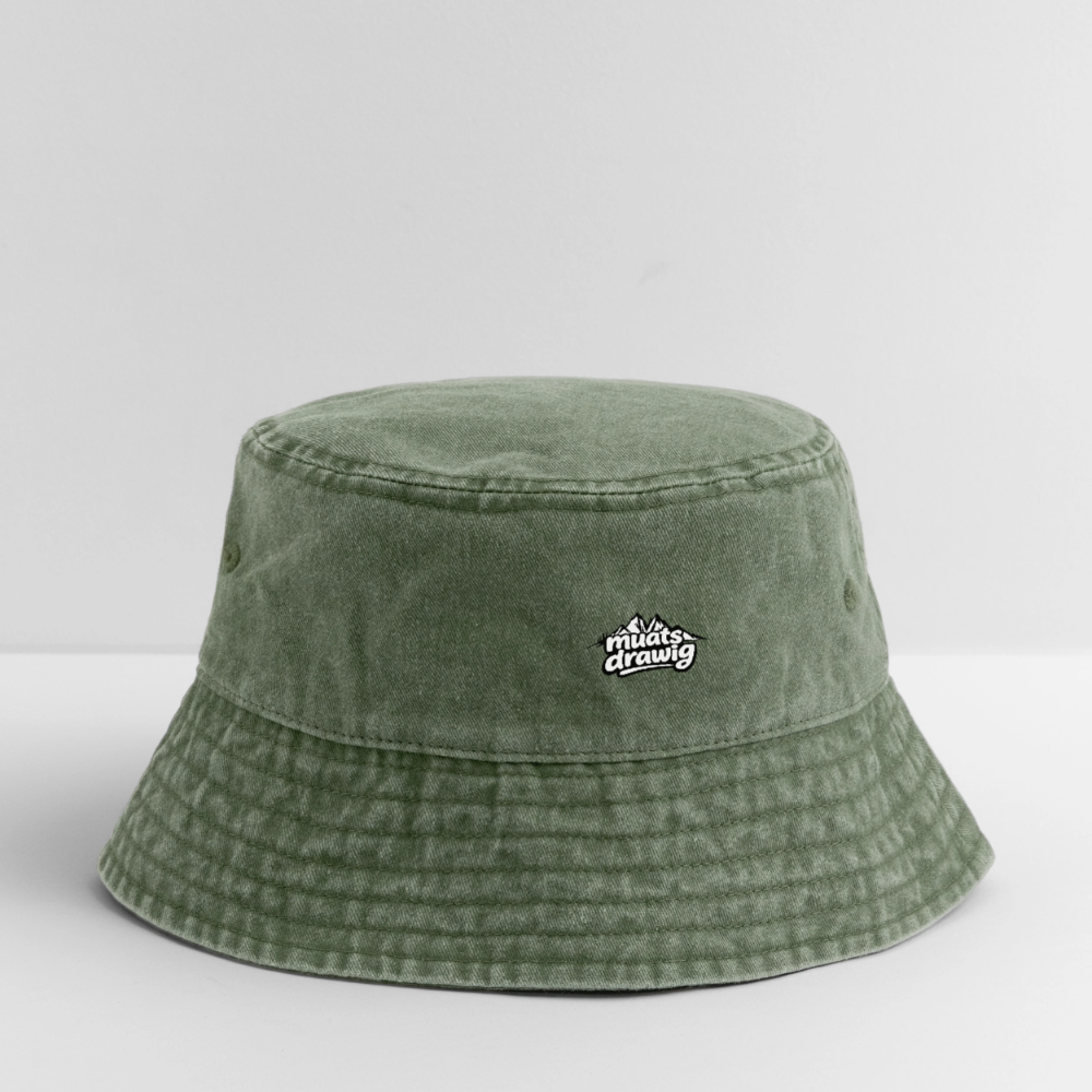 Vintage Wander-Hut Unisex - muats drawig - Olivgrün vintage