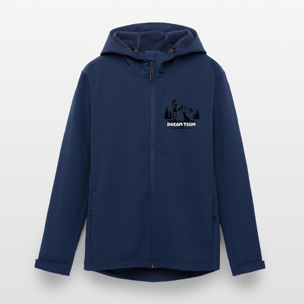 Recycelte Frauen Softshelljacke - Dream Team - Navy