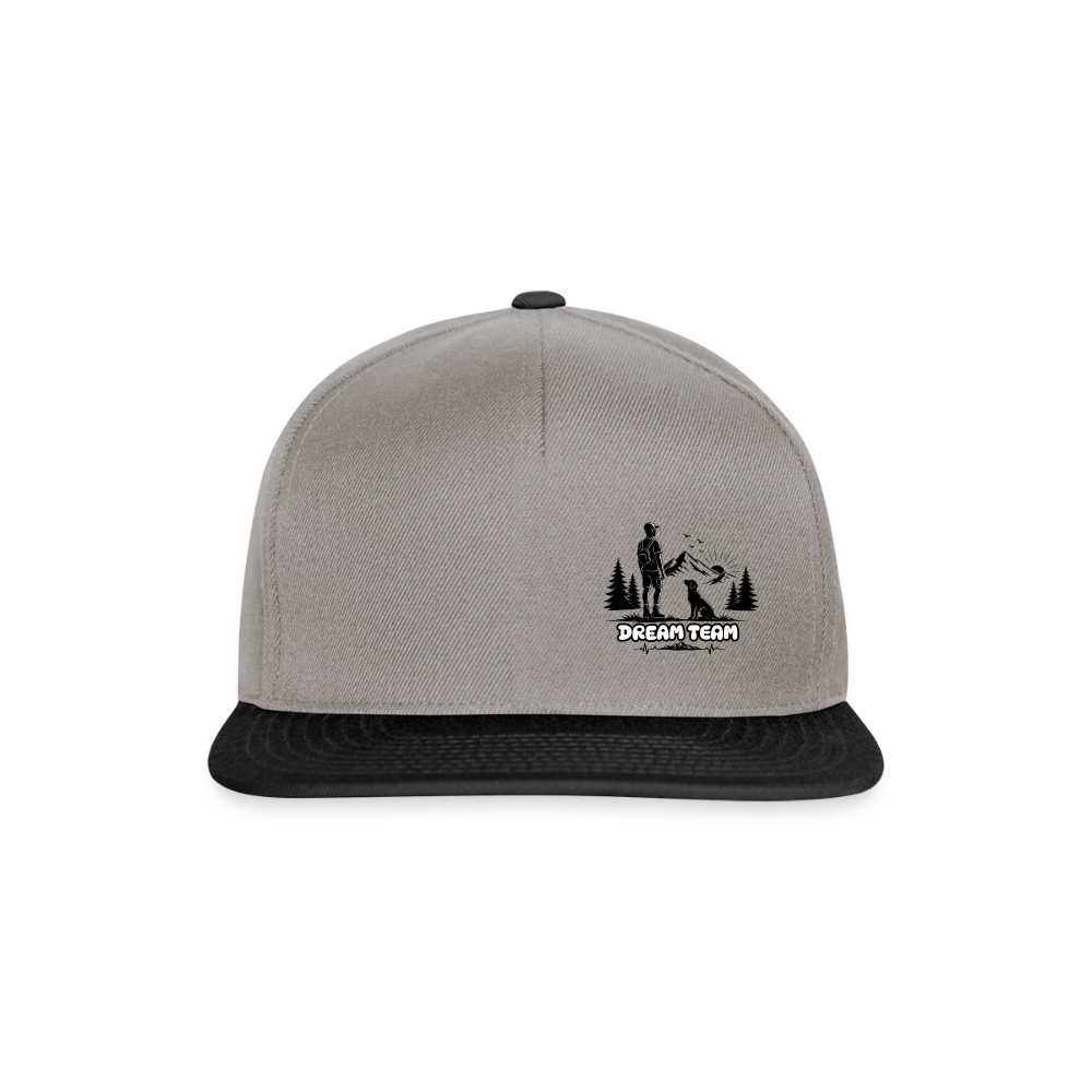 Männer Snapback Cap Unisex - Dream Team - Graphit/Schwarz