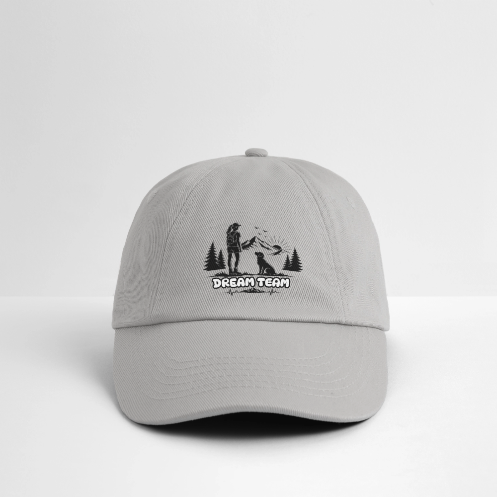 Frauen Baumwoll-Baseballkappe Unisex - Dream Team - Grau