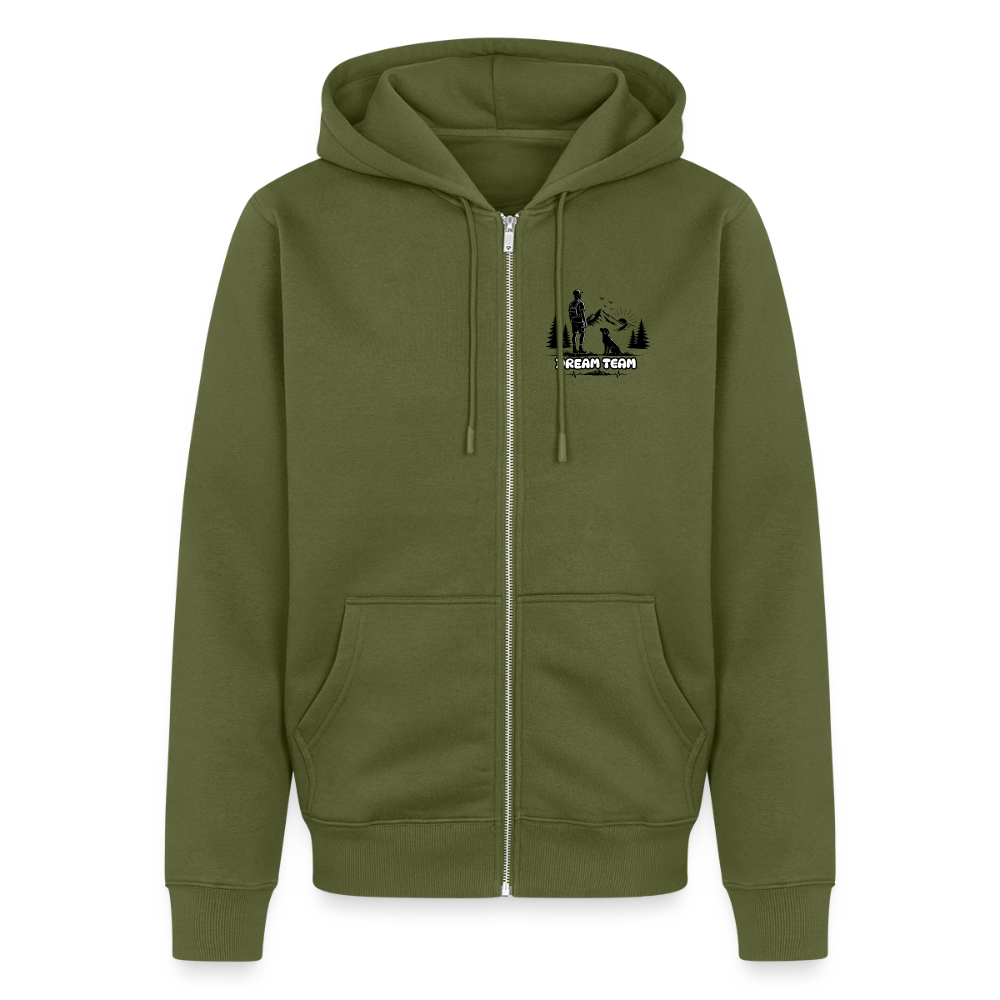 Männer Premium Kapuzenweste - Dream Team - Khaki