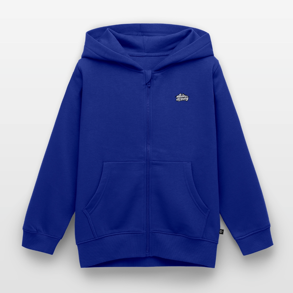Kinder Premium Kapuzenweste - muats drawig - Royalblau