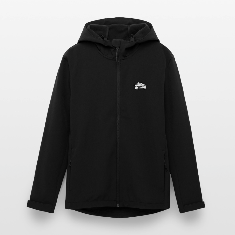 Frauen Recycelte Softshelljacke - muats drawig - Schwarz