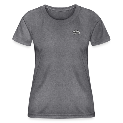 Funktions-T-Shirt Frauen - dunkle Melange 