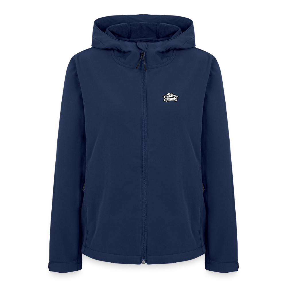 Frauen Recycelte Softshelljacke - muats drawig - Navy