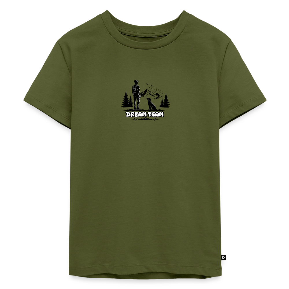Kinder Premium T-Shirt Jungs - Dream Team - Khaki
