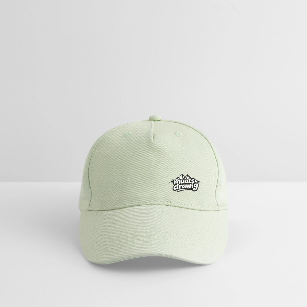 Kinder Bio Basecap - muats drawig - Helles Mintgrün