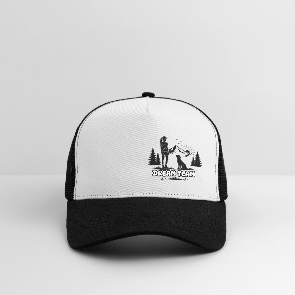 Frauen Trucker Cap Unisex - Dream Team - Weiß/Schwarz