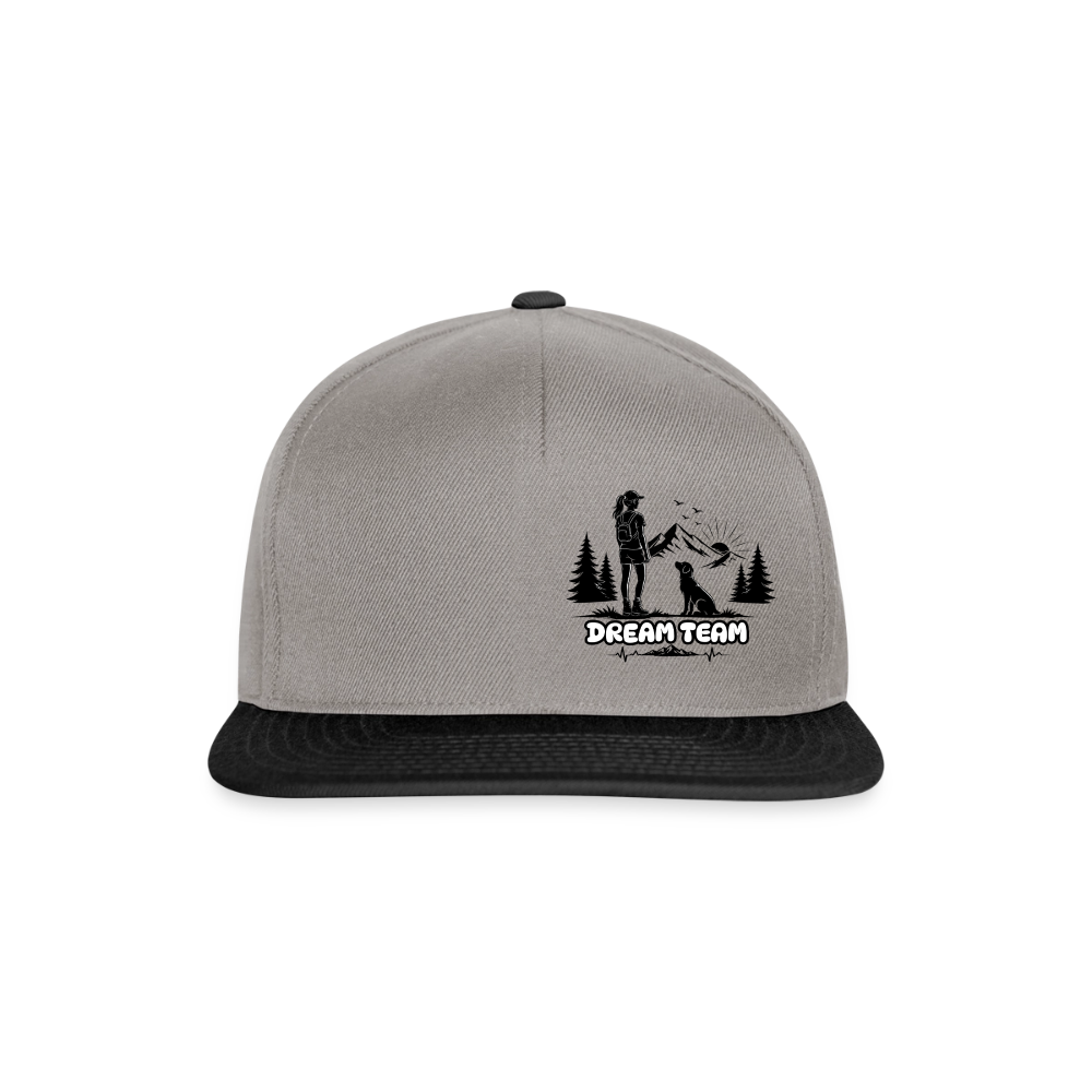 Frauen Snapback Cap Unisex - Dream Team - Graphit/Schwarz