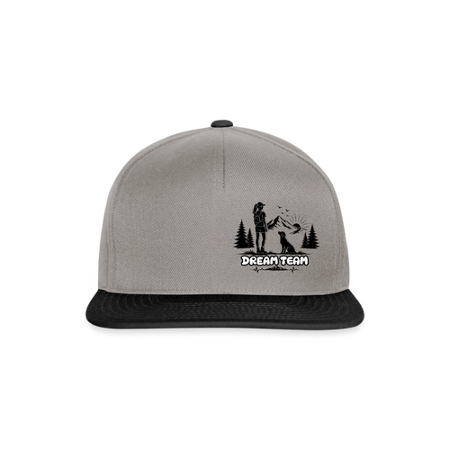 Frauen Snapback Cap Unisex - Dream Team - Graphit/Schwarz