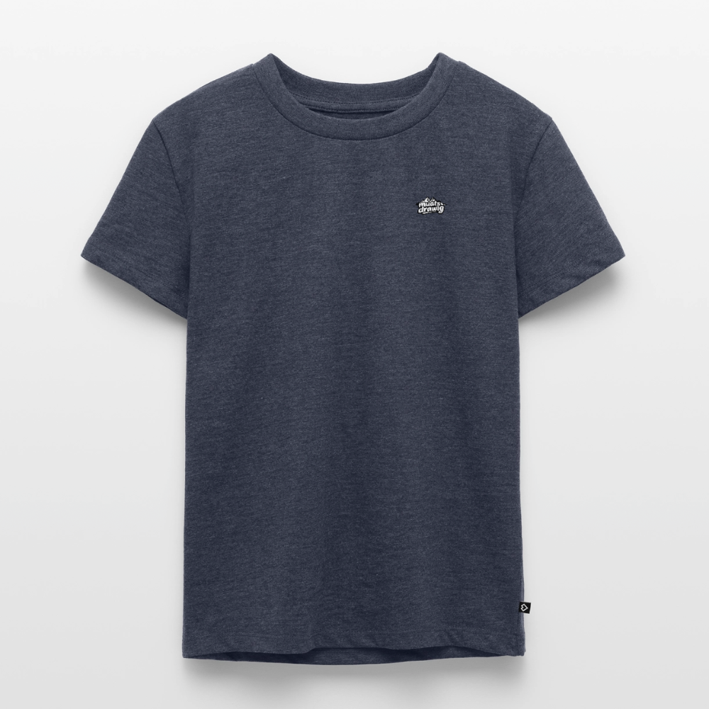 Kinder Premium T-Shirt - muats drawig - Jeansblau 