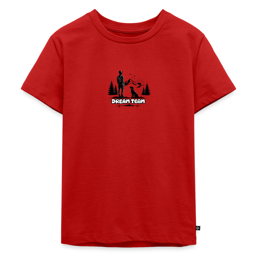 Kinder Premium T-Shirt Jungs - Dream Team - Rot