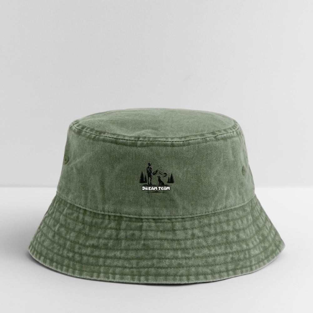 Männer Vintage Wander-Hut - Dream Team - Olivgrün vintage