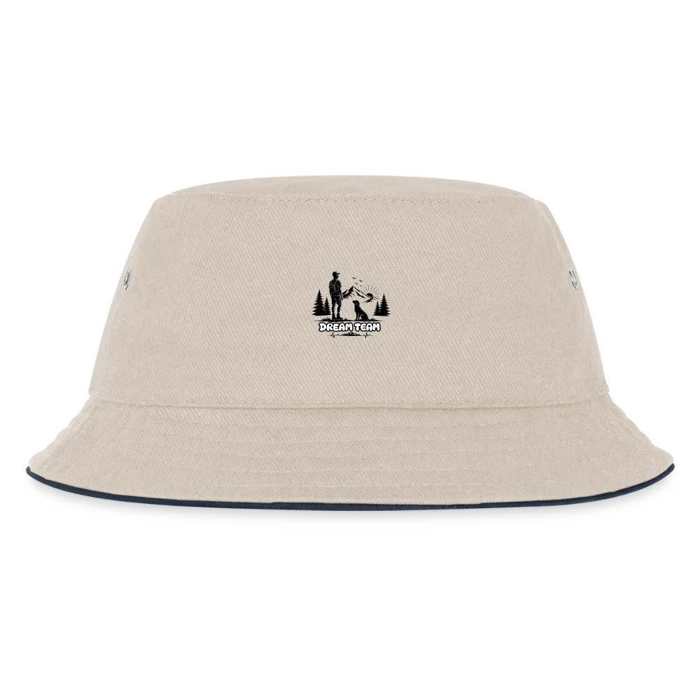 Kinder Wander-Hut Jungs - Dream Team - Natur/Navy