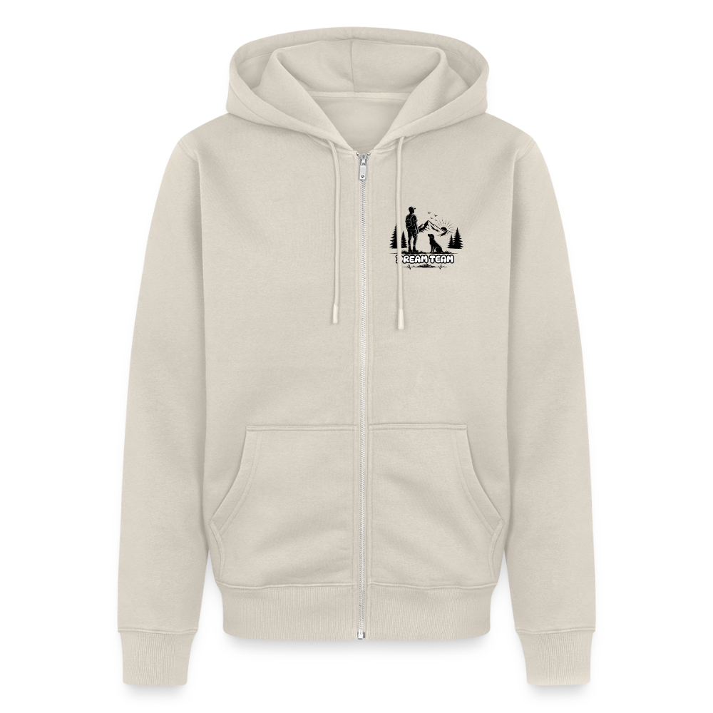 Männer Premium Kapuzenweste - Dream Team - Beige