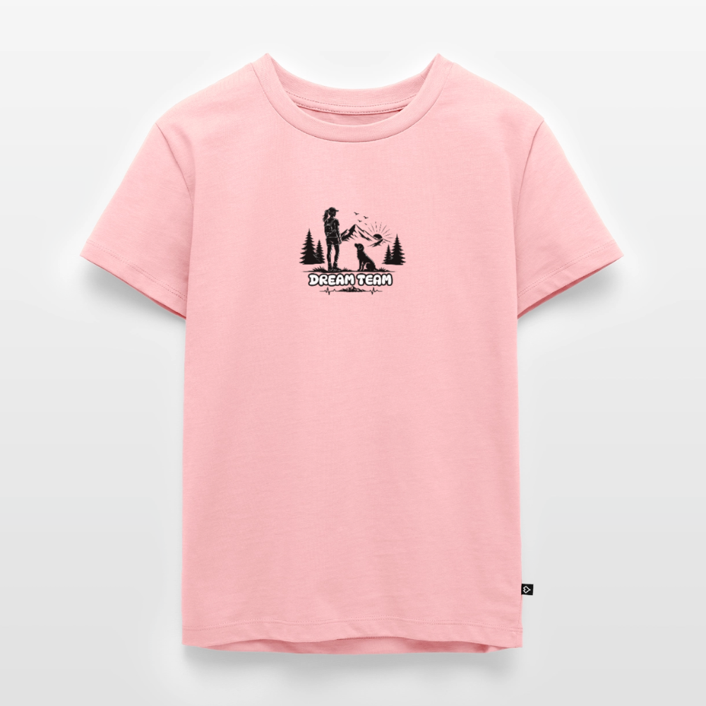 Kinder Premium T-Shirt Mädchen - Dream Team - Rosa