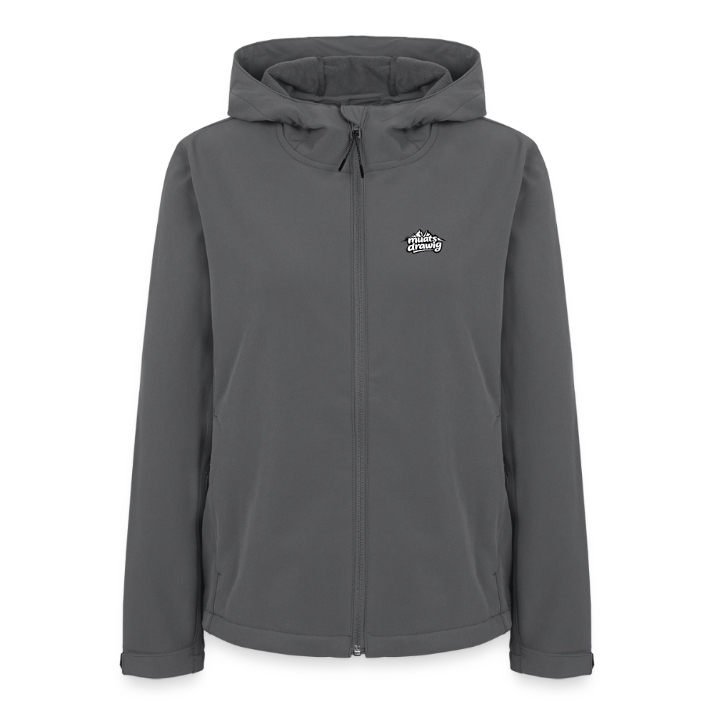 Frauen Recycelte Softshelljacke - muats drawig - Anthrazit