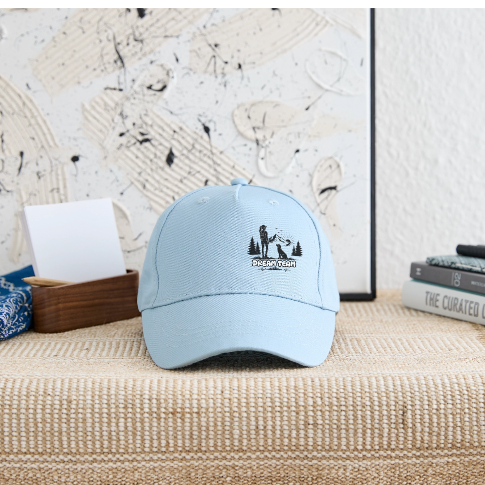 Mädchen - Kinder Bio Basecap - Dream Team - Hellblau