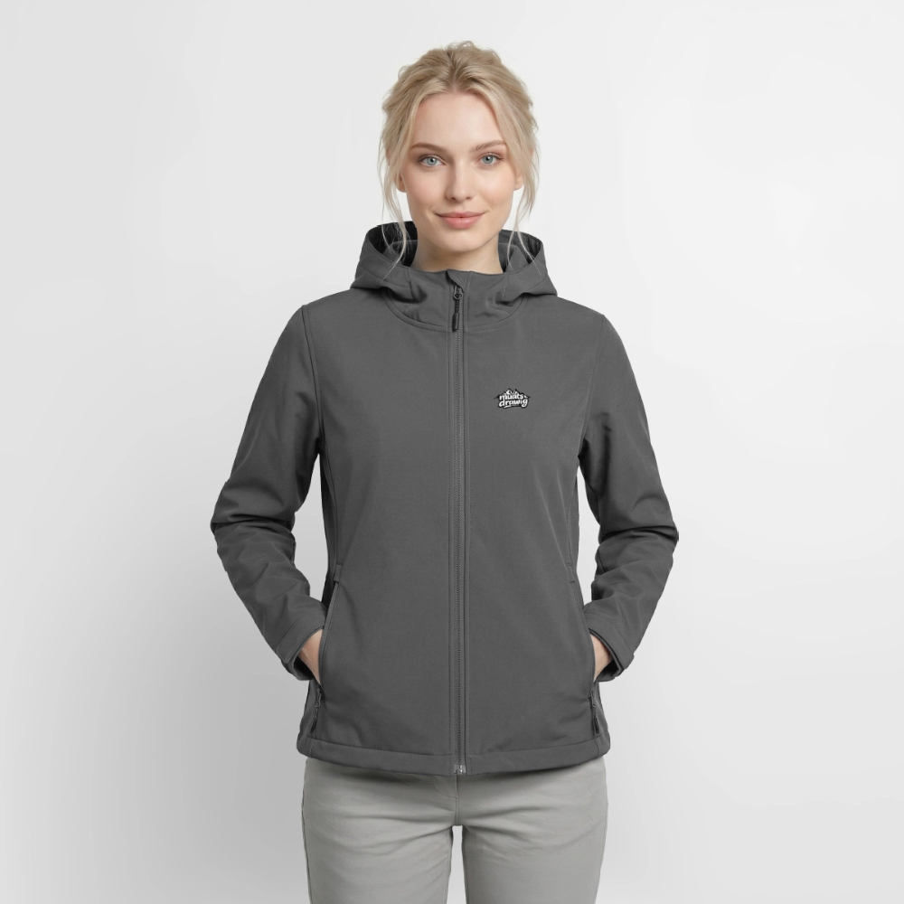 Frauen Recycelte Softshelljacke - muats drawig - Anthrazit