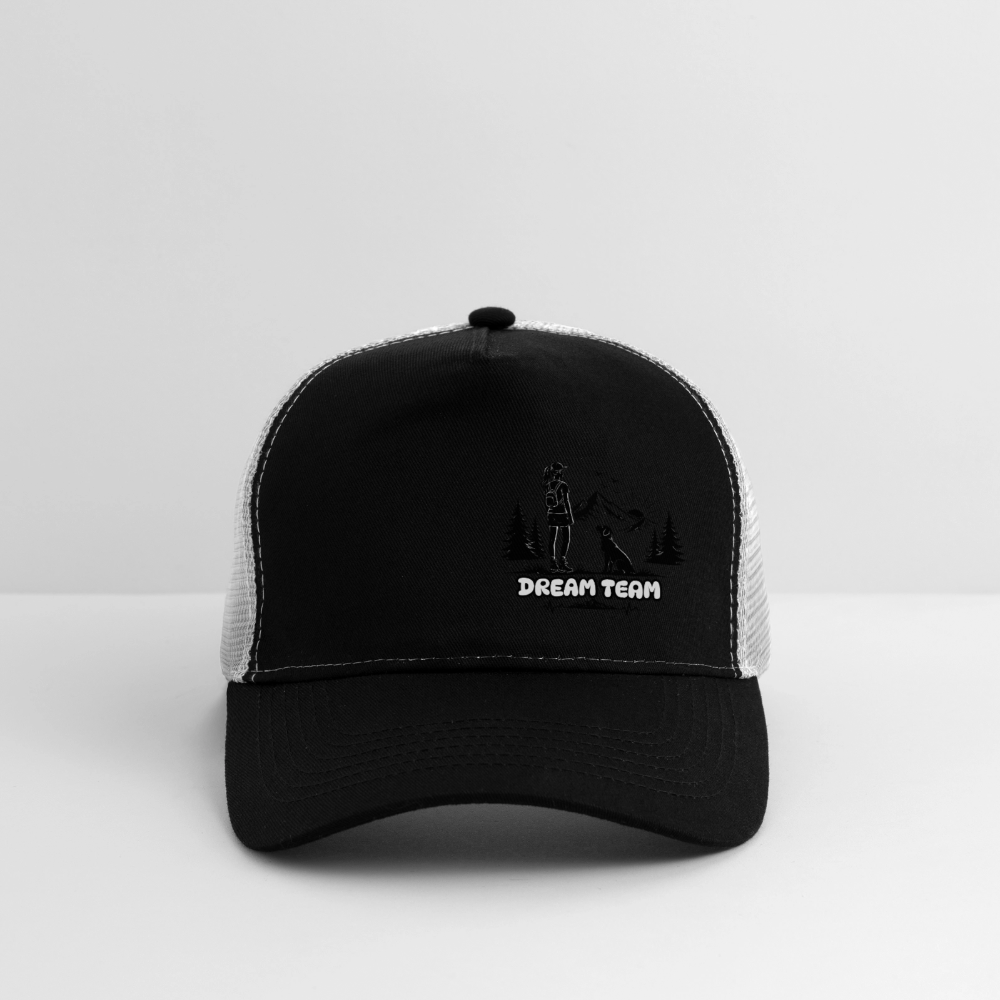 Frauen Trucker Cap Unisex - Dream Team - Schwarz/Steingrau