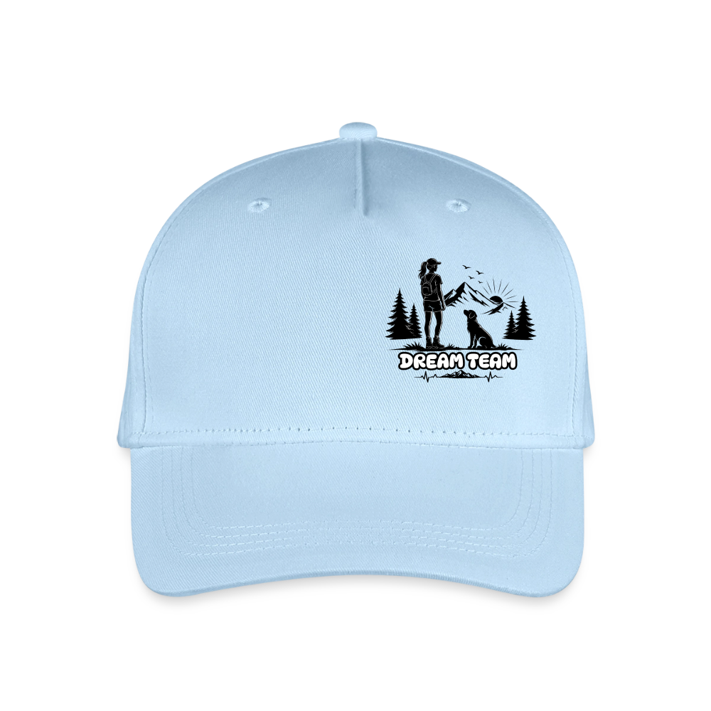 Mädchen - Kinder Bio Basecap - Dream Team - Hellblau