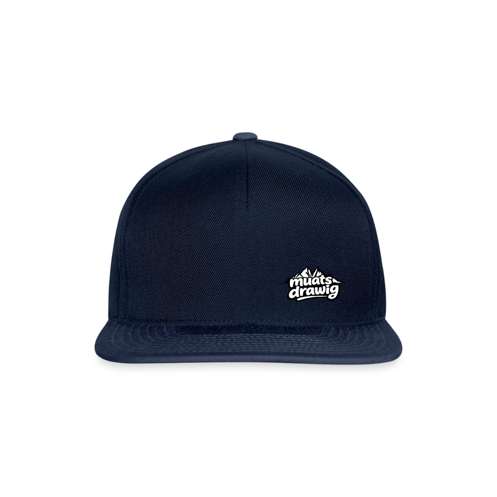 Snapback Cap Unisex - muats drawig - Navy/Navy