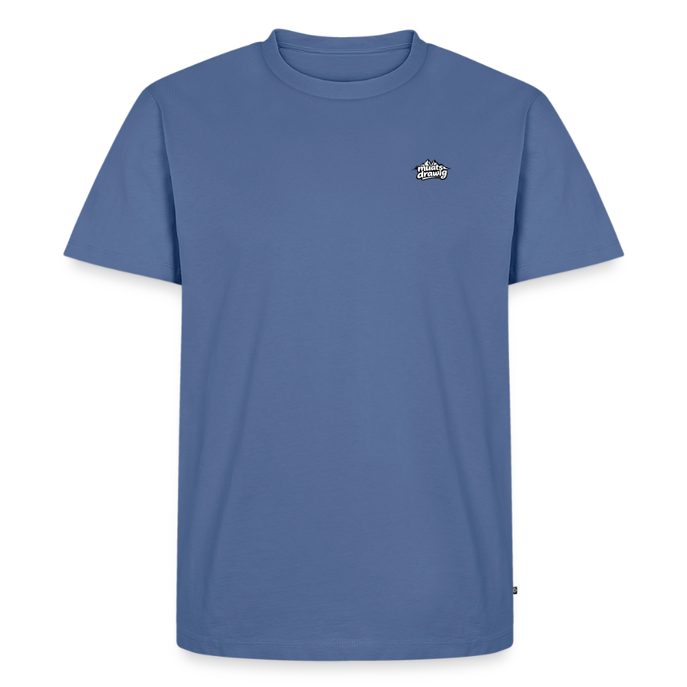 Männer Premium T-Shirt - muats drawig - Taubenblau