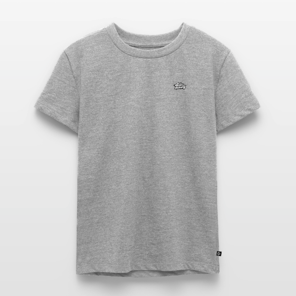 Kinder Premium T-Shirt - muats drawig - Grau meliert