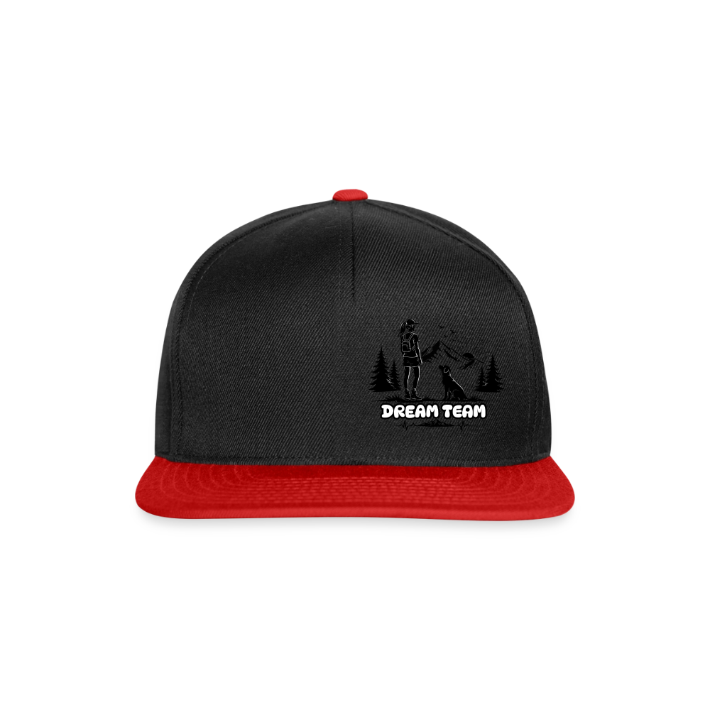 Frauen Snapback Cap Unisex - Dream Team - Schwarz/Rot