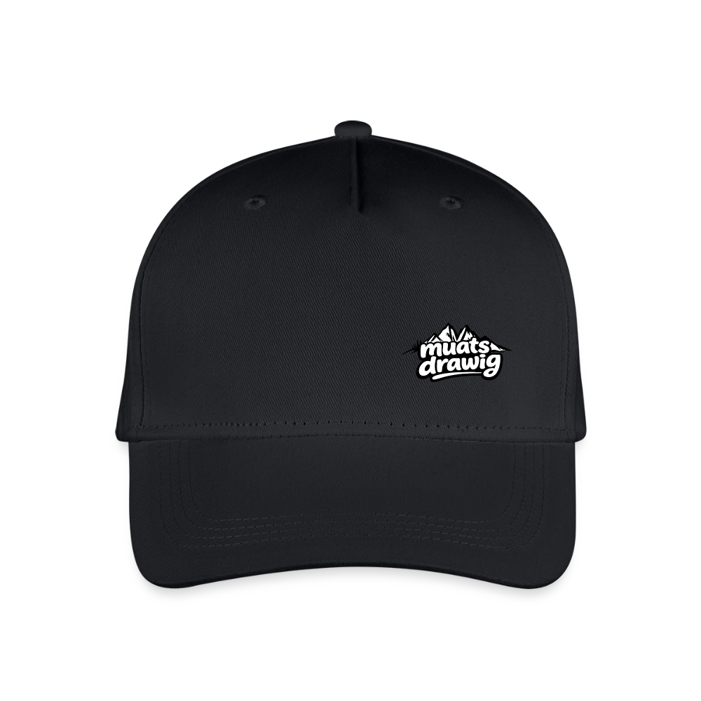 Kinder Bio Basecap - muats drawig - Schwarz